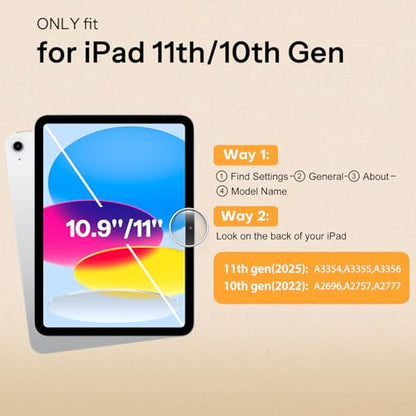 SPARIN 11 Inch Tempered Glass Screen Protector for iPad A16-11th Gen 2025/iPad 10th Gen 2022