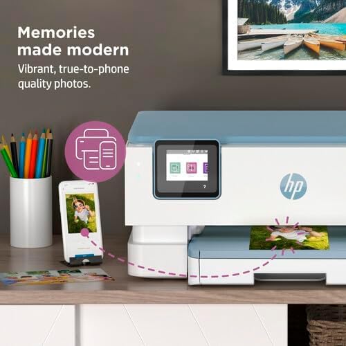 HP Envy Inspire 7255e Thermal Inkjet Printer Color 600 x 600 1-Tray Flatbed AIO
