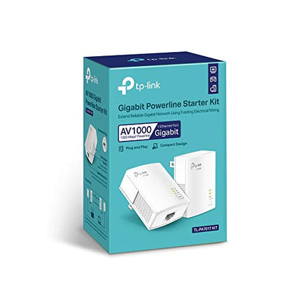 TP-Link 1000 Mbps Powerline Ethernet Adapter TL-PA7017 KIT