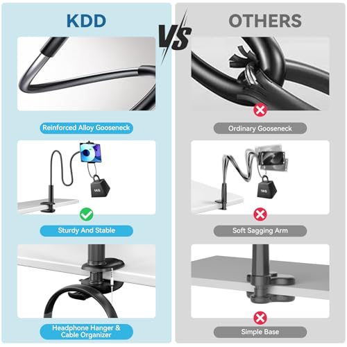 KDD Tower Model 750S+022 Black Adjustable Tablet Stand