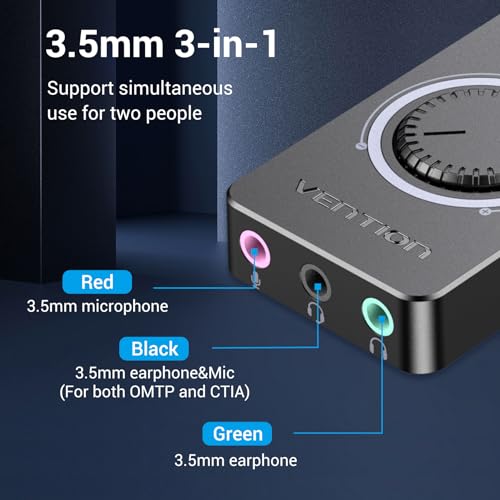 VENTION USB Sound Card 5059821084558 Stereo 48kHz 2.0 External Audio Adapter