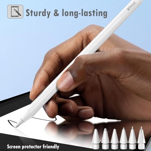 SIXFU 6 Pack Apple Pencil Tips Compatible with 1st, 2nd Generation and USB-C Devices