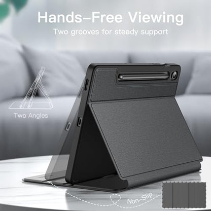 JETech 10.9-Inch Case for Samsung Galaxy Tab S10 Lite / S10 FE / S9 FE Model 3380-, Case Type: Soft, Material: Thermoplastic Polyurethane, Black