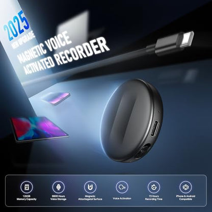 Natesukii 128GB fx2-0421 USB Voice Activated Recorder with Noise Cancellation