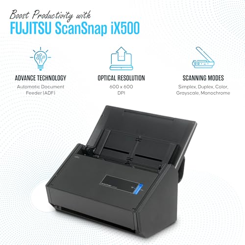 Fujitsu IX500 Document Scanner 1200 dpi USB CCD Duplex
