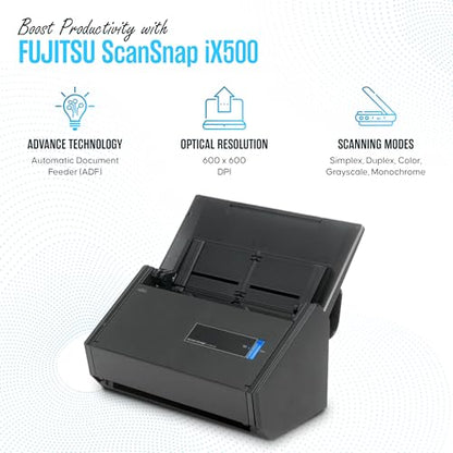 Fujitsu IX500 Document Scanner 1200 dpi USB CCD Duplex