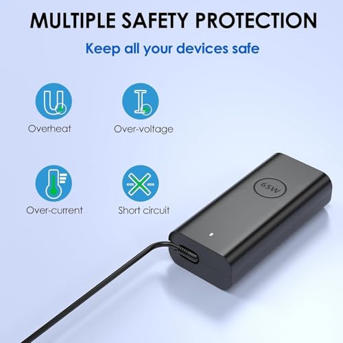 DECSZDY 65W LX-65W USB Type C Laptop Charger - Compatible with Dell Devices