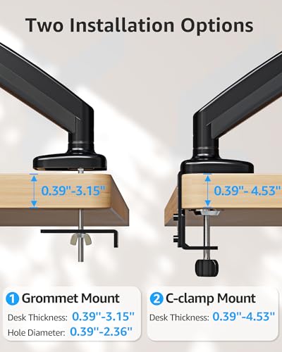 MOUNTUP 32-inch MU0004 Full Motion VESA Monitor Mount Black