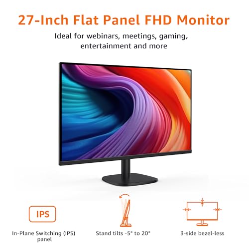 Amazon Basics 27 Inch C27M2020NA FHD 1080P 100Hz LCD Monitor
