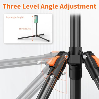 XXZU 72 Inches VCT-5229 Adjustable Tablet Floor Stand Tripod for 4.7-13" Devices