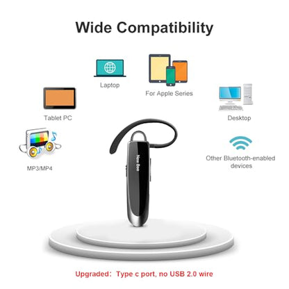 New Bee B41 Bluetooth Earpiece 5.0 Wireless Headset 24 Hours 10 Meters In Ear