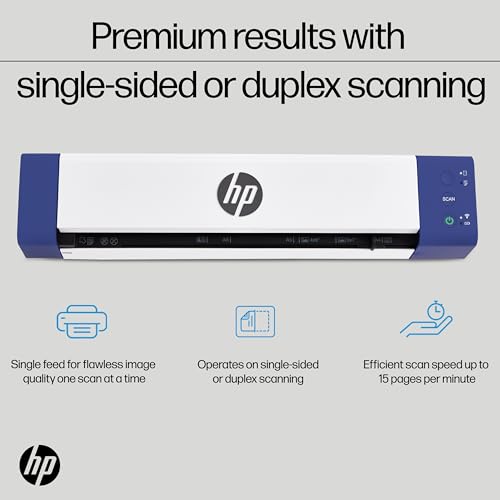HP PS150 Portable Document Scanner 300 dpi Document USB Wireless