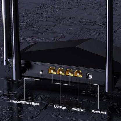Tenda 1 Count AC6 Dual-Band Wireless Router 1200 Mbps - Ethernet and Wi-Fi Connectivity
