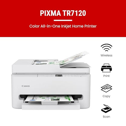 Canon PIXMA TR7120 White 4800 x 1200 Inkjet Printer Compact Design
