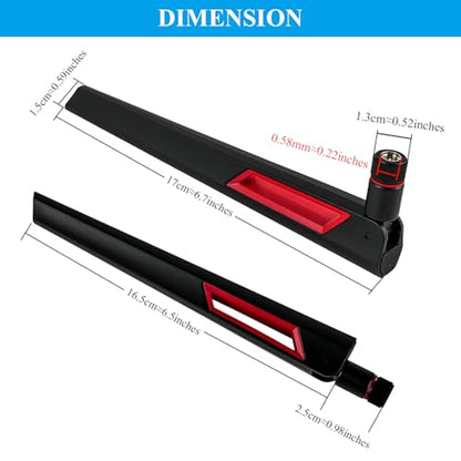 Stemedu 2pcs 12dBi Dual Band WiFi Antenna for Wireless Applications