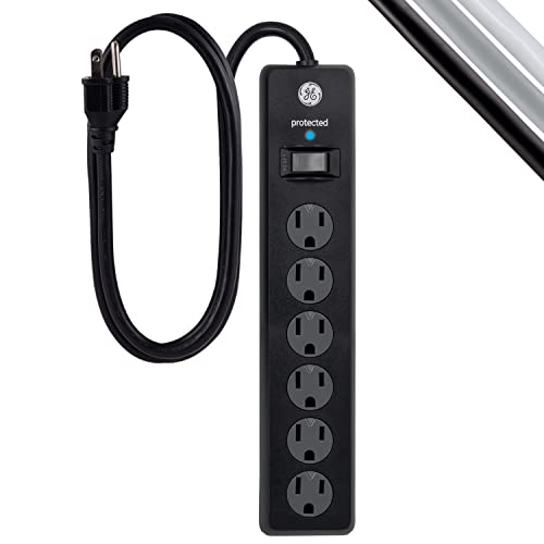 GE 6 Outlet Surge Protector 800 Joules 15 Amps 120 Volts Type B Model 47224