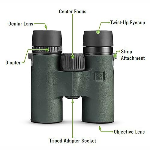 Vortex Mid Size Bantam HD BTM-6532 6.5x Magnification 1" Objective Lens Roof Prism Binoculars