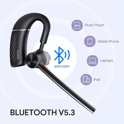 Yealink BH71 Pro USB-C/A Bluetooth Headset, Wireless Earphone with Microphone, 30Hrs Battery Life, Noise Canceling, Ergonomic Design, Android/iOS Compatible