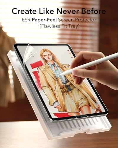 ESR 11 Inch iPad Air Screen Protector 2 Pack - Model: ipad Air 11 (2024) - Matte Finish - Plastic