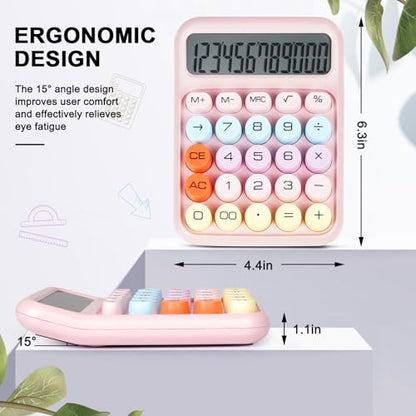 DANRONG 4 Inch CA07 12-Digit LCD Business Calculator