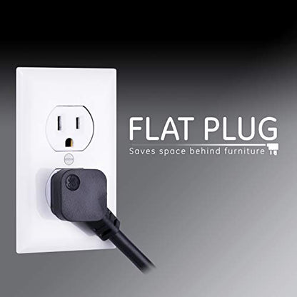 GE 8 Ft Extension Cord 33662 125 Volts 15 Amps 6 Outlets Surge Protection