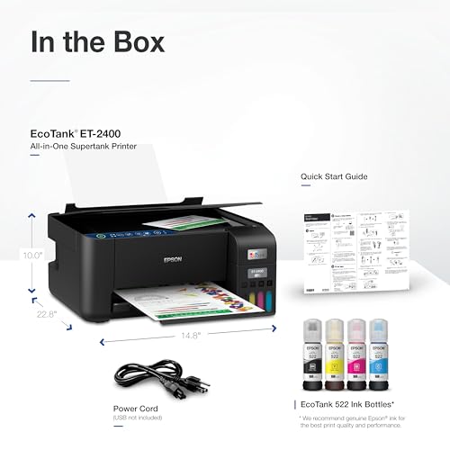 Epson EcoTank ET-2400 Inkjet All-in-One Printer C11CJ67201 5760 x 1440 dpi