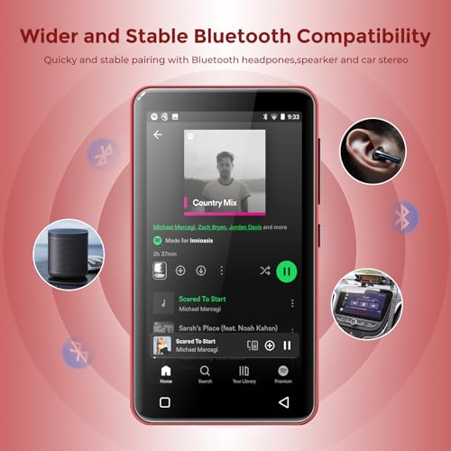 innioasis 4" G1 80GB MP3 Player LCD Audio Playback with Bluetooth, USB, and Wi-Fi