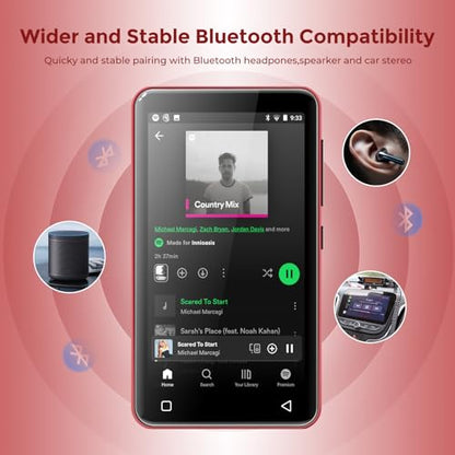 innioasis 4" G1 80GB MP3 Player LCD Audio Playback with Bluetooth, USB, and Wi-Fi