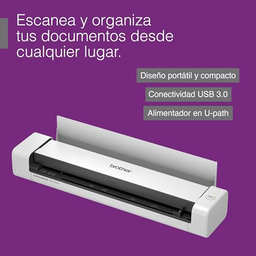 Brother DS-740D Duplex Compact Mobile Document Scanner 300 DPI USB CCD 1.43 lbs 25 Sheets