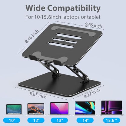 Gogoonike Adjustable Ergonomic Laptop Stand ZB-1688 Black Portable