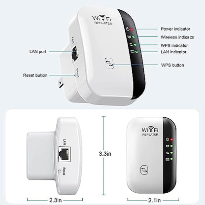 Jancane WiFi Extender WF003 2.4GHz 300Mbps Single-Band
