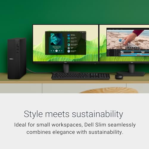 Dell Slim ECS1250 Desktop - Intel Core Ultra 5-225, UHD Graphics, 16GB RAM, 512GB SSD, Windows 11 Home, Black, Tower