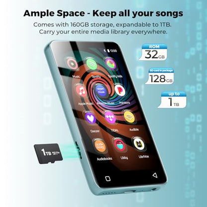 innioasis 4" G3 LCD Music Player 160GB MP3 MP4 with Bluetooth and Wi-Fi