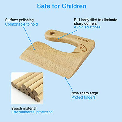 LUOLAO 4 Inch MZRTD-201027 Wooden Kids Knife Tool