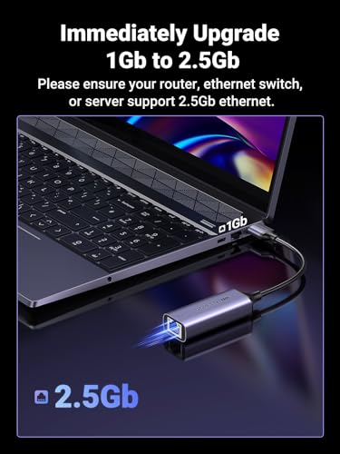UGREEN USB to Ethernet Adapter 25051 2.5Gb Ethernet USB 3.0 RJ45 Adapter Computer Network