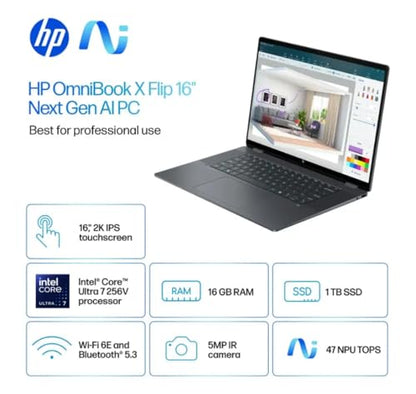 HP 16GB 1TB SSD Hp OmniBook X Flip 1920x1200 IPS Convertible
