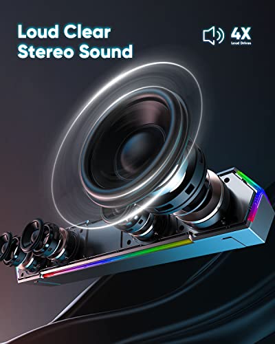 LENRUE G11 2.0 Stereo Speakers USB Powered AUX Connectivity