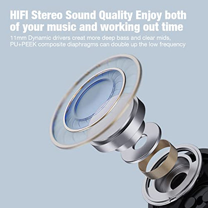 Boean U18 Wireless Bluetooth Headphones with Ergonomic Design and 16 Hour Playtime