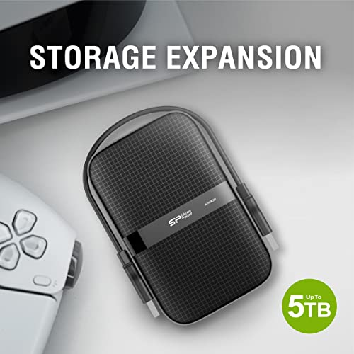 SP Silicon Power 2TB SP020TBPHDA60S3KEU USB 3.0 Portable External Hard Drive