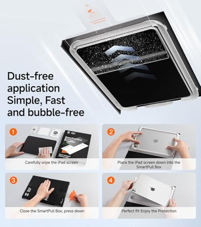 SMARTDEVIL 2 Pack 10.2 Inch Tempered Glass Screen Protector for iPad 9th/8th/7th Gen Model Number: SM-Screen Protector 9H Clarity HD