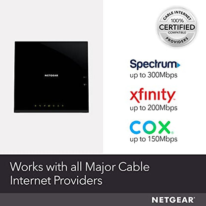 NETGEAR AC1600 Wi-Fi Cable Modem Router C6250 DOCSIS 3.0 100-240V