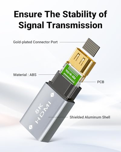 VCELINK HDMI Coupler 2 Pack Model AD006 8K 60Hz HDMI Female to Female Extension Adapter