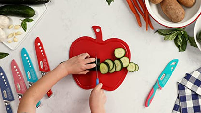 Cooking with Kids 4.5" 1 High Carbon Stainless Steel Knife with Safety Shield