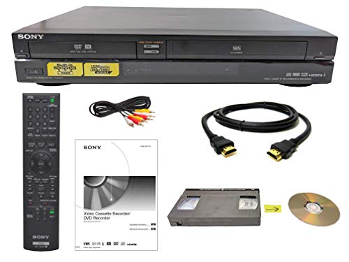Sony VHS to DVD Recorder VCR Combo VCR and DVD 1280x720 2 Channels Combo