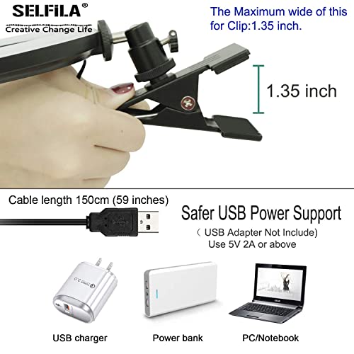 Selfila 5 Inch Ring Light Model: Ring Lights USB Powered Dimmable LED