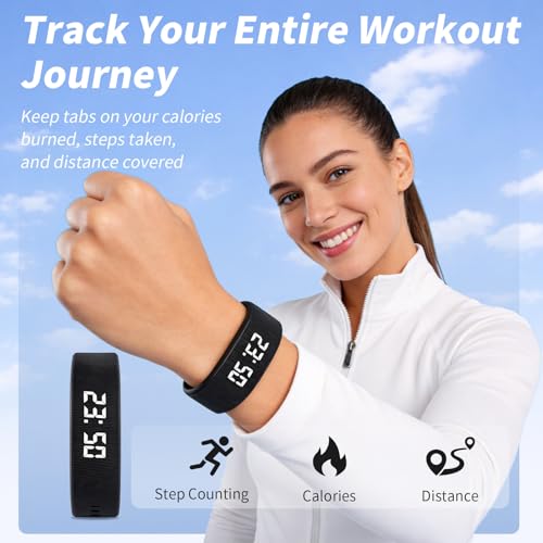 ADAWO 42MM 001 Digital Quartz Casual Alarm Wristband