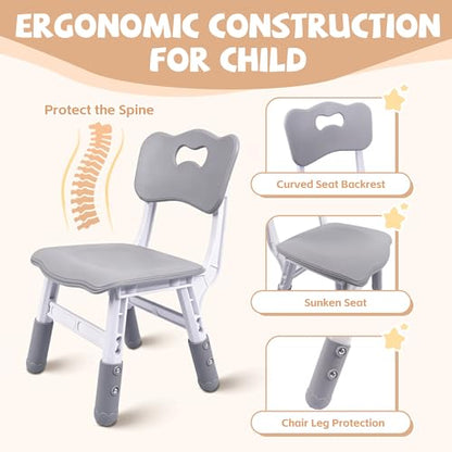 Pterying 23.7" x 23.7" LY-1106B Table and Chair Set - High Density Polyethylene - Modern - Grey