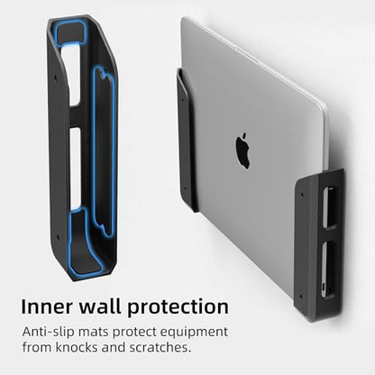 ELETIUO 2 Count WALL-MOUNT-001 Universal Laptop Holder with Wall Mount and Adhesive Options