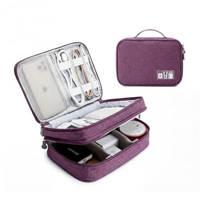 Lanola S XSS2101PL Travel Bag - 4L Capacity, 12 Compartments, Polyester Material, Purple