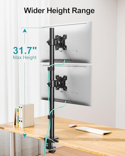 MOUNT PRO Vertical Dual Monitor Stand 32 inch VESA 75x75mm 100x100mm